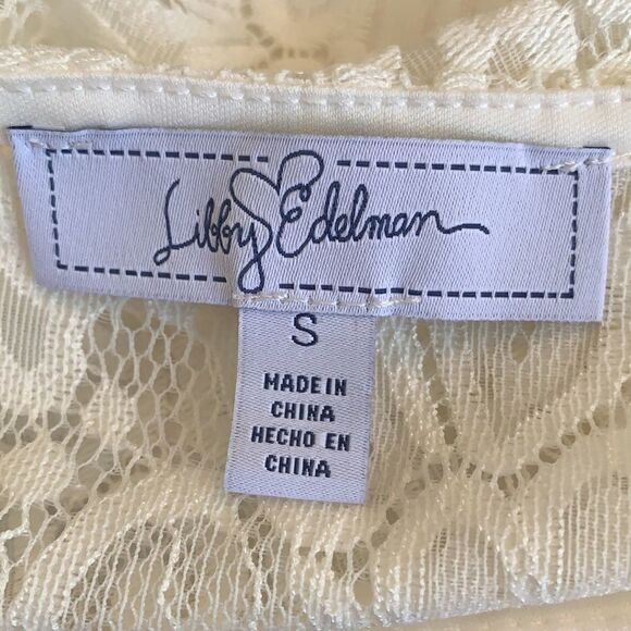 NWOT Libby Edelman ivory lace blouse - Picture 6 of 8